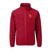 USC Trojans Men's Cardinal SC Interlock Charter Eco Recycled Full-Zip Jacket
